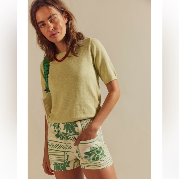 FREE PEOPLE Isabella Sweater Skirt Set, Lemongrass, NWT, sizes M & L - Picture 3 of 5